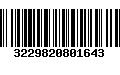 Código de Barras 3229820801643