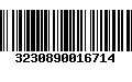 Código de Barras 3230890016714