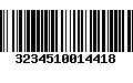 Código de Barras 3234510014418