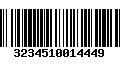 Código de Barras 3234510014449