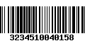 Código de Barras 3234510040158