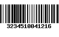 Código de Barras 3234510041216