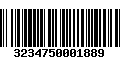 Código de Barras 3234750001889