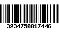 Código de Barras 3234750017446