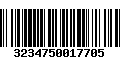 Código de Barras 3234750017705