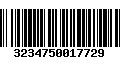 Código de Barras 3234750017729