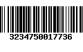 Código de Barras 3234750017736