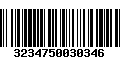 Código de Barras 3234750030346