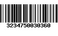 Código de Barras 3234750030360