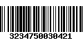 Código de Barras 3234750030421