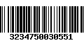 Código de Barras 3234750030551