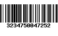 Código de Barras 3234750047252