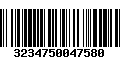 Código de Barras 3234750047580