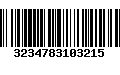 Código de Barras 3234783103215