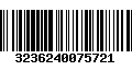 Código de Barras 3236240075721