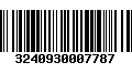 Código de Barras 3240930007787