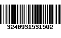 Código de Barras 3240931531502