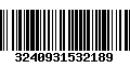 Código de Barras 3240931532189