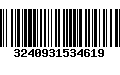 Código de Barras 3240931534619