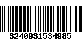 Código de Barras 3240931534985