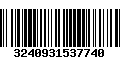 Código de Barras 3240931537740