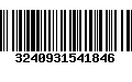 Código de Barras 3240931541846