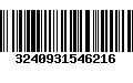 Código de Barras 3240931546216