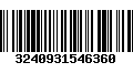 Código de Barras 3240931546360