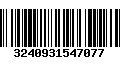 Código de Barras 3240931547077