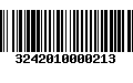 Código de Barras 3242010000213