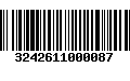 Código de Barras 3242611000087