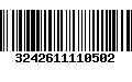 Código de Barras 3242611110502