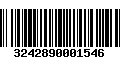 Código de Barras 3242890001546