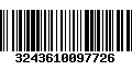 Código de Barras 3243610097726