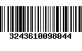 Código de Barras 3243610098044