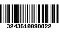 Código de Barras 3243610098822