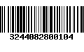 Código de Barras 3244082800104