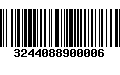 Código de Barras 3244088900006