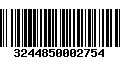 Código de Barras 3244850002754