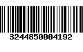 Código de Barras 3244850004192