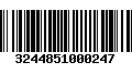 Código de Barras 3244851000247