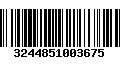 Código de Barras 3244851003675