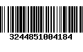 Código de Barras 3244851004184