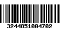 Código de Barras 3244851004702