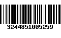 Código de Barras 3244851005259