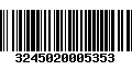 Código de Barras 3245020005353