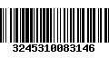 Código de Barras 3245310083146