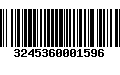 Código de Barras 3245360001596