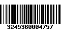 Código de Barras 3245360004757