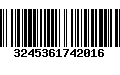 Código de Barras 3245361742016